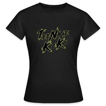 Teenage Kicks - Women's T-Shirt - black - Front - AI Model Female 172 dark (172cm)