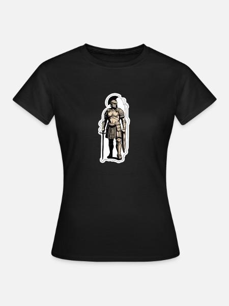 Römischer Centurio-Offizier - Frauen T-Shirt - Schwarz