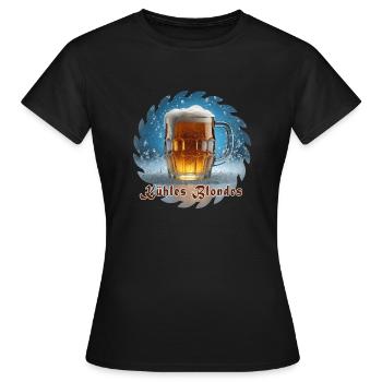 Kühles Blondes - Frauen T-Shirt - Schwarz - Vorne - AI Model Female 172 dark (172cm)
