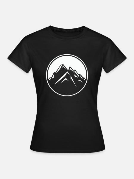 berge - Frauen T-Shirt - Schwarz