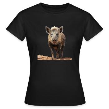 Iberico-Schwein ist ein wahrer Genuss - Frauen T-Shirt - Schwarz - Vorne - AI Model Female 172 dark (172cm)