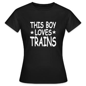 Chemin de fer - T-shirt Femme - noir - Devant - AI Model Female 172 dark (172cm)