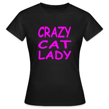 Chat - T-shirt Femme - noir - Devant - AI Model Female 172 dark (172cm)