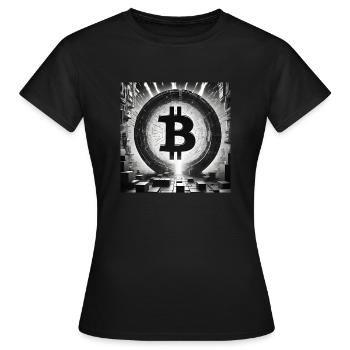 Bitcoin-Portal - Frauen T-Shirt - Schwarz - Vorne - AI Model Female 172 dark (172cm)