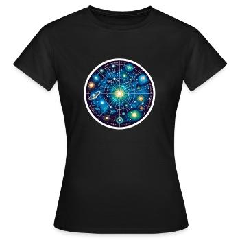 Constellations - Women's T-Shirt - black - Front - AI Model Female 172 dark (172cm)