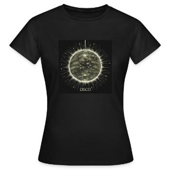 Boule DISCO - T-shirt Femme - noir - Devant - AI Model Female 172 dark (172cm)