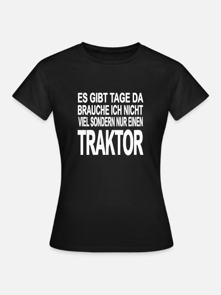 Traktor - Frauen T-Shirt - Schwarz