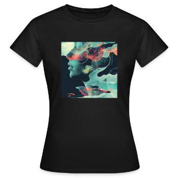 rêve de femme - T-shirt Femme - noir - Devant - AI Model Female 172 dark (172cm)