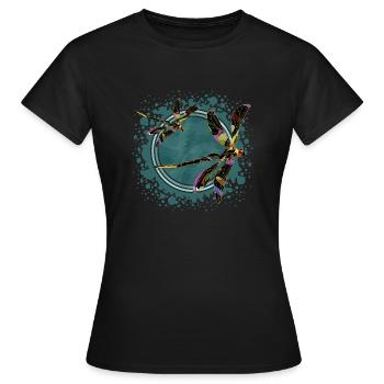 Important - T-shirt Femme - noir - Devant - AI Model Female 172 dark (172cm)