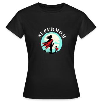 Supermom - Frauen T-Shirt - Schwarz - Vorne - AI Model Female 172 dark (172cm)