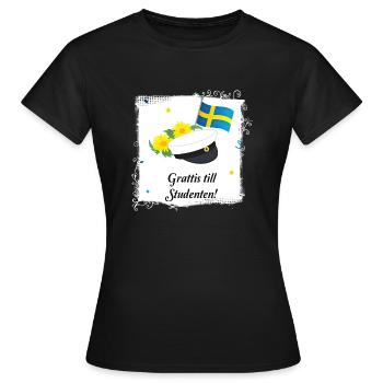 Remise des diplômes de la classe 2024 Fête de remise des diplômes du lycée - T-shirt Femme - noir - Devant - AI Model Female 172 dark (172cm)