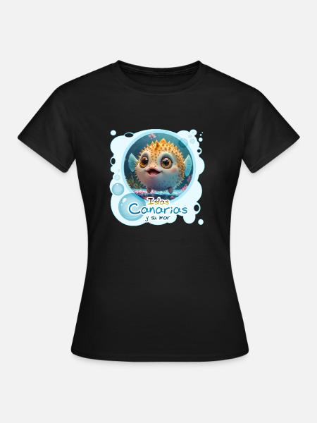 Kugelfisch - Frauen T-Shirt - Schwarz
