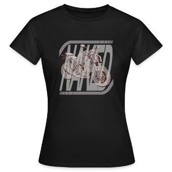 Graf Nakedbike - Frauen T-Shirt - Schwarz - Vorne - AI Model Female 172 dark (172cm)