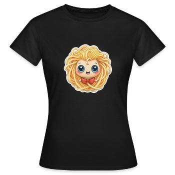 FILLE SPAGHETTI - T-shirt Femme - noir - Devant - AI Model Female 172 dark (172cm)
