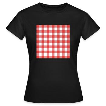 Bella italia - Pizzeria Muster - T-shirt Femme - noir - Devant - AI Model Female 172 dark (172cm)