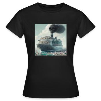 Protection de l’environnement - T-shirt Femme - noir - Devant - AI Model Female 172 dark (172cm)