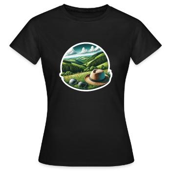 Sauerland love of home - Women's T-Shirt - black - Front - AI Model Female 172 dark (172cm)