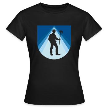 Mine Mining Coal - Women's T-Shirt - black - Front - AI Model Female 172 dark (172cm)