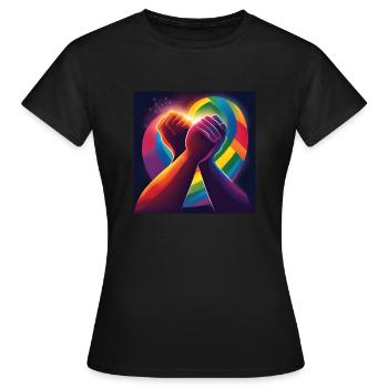 UNITÉ - T-shirt Femme - noir - Devant - AI Model Female 172 dark (172cm)
