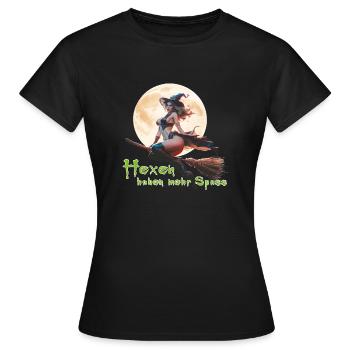 Hexen dürfen das 2024 02 - Frauen T-Shirt - Schwarz - Vorne - AI Model Female 172 dark (172cm)