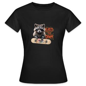 Shred 'Til Dawn - Women's T-Shirt - black - Front - AI Model Female 172 dark (172cm)