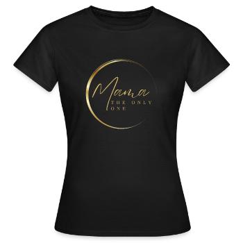 Black and Gold MAMA - Frauen T-Shirt - Schwarz - Vorne - AI Model Female 172 dark (172cm)