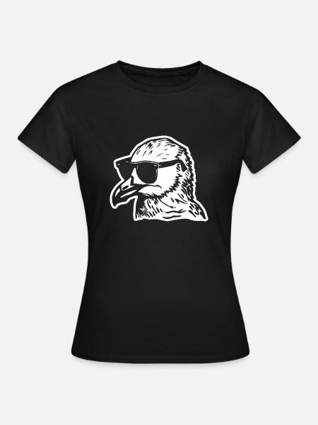 Möwe - Frauen T-Shirt - Schwarz