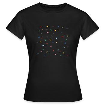 Kletterwand - Frauen T-Shirt - Schwarz - Vorne - AI Model Female 172 dark (172cm)