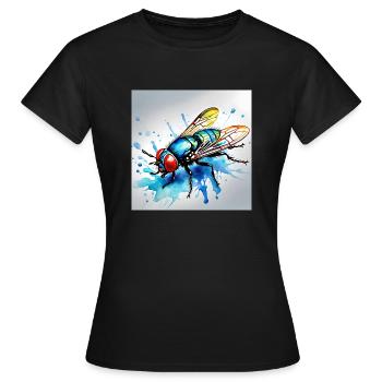 Mouche - T-shirt Femme - noir - Devant - AI Model Female 172 dark (172cm)