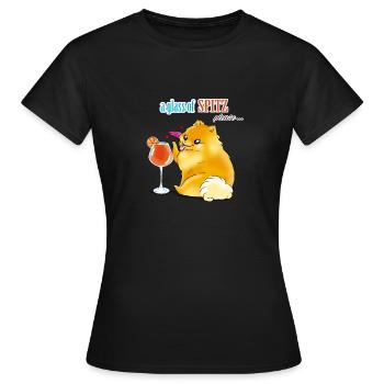 Spitz Spritz - T-shirt Femme - noir - Devant - AI Model Female 172 dark (172cm)