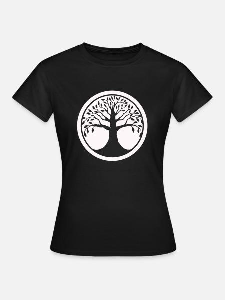 baum des lebens - Frauen T-Shirt - Schwarz