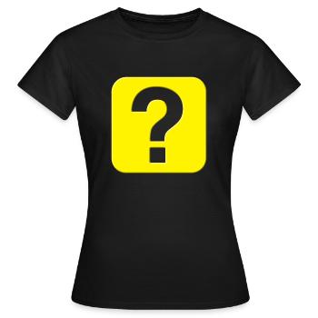 Point d’interrogation - T-shirt Femme - noir - Devant - AI Model Female 172 dark (172cm)