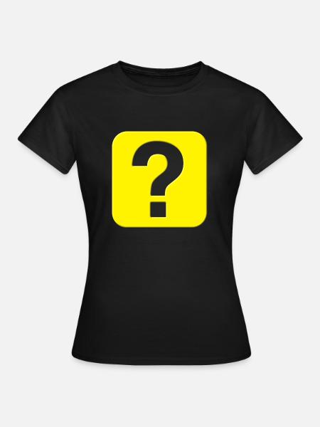 Fragezeichen - Frauen T-Shirt - Schwarz