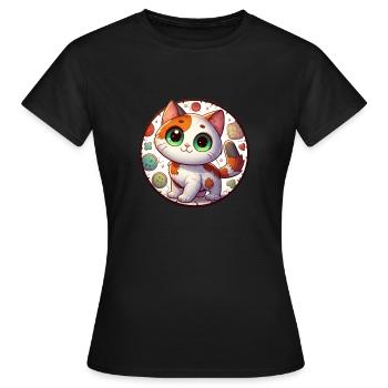 Soft Kitty Gifts - Women's T-Shirt - black - Front - AI Model Female 172 dark (172cm)