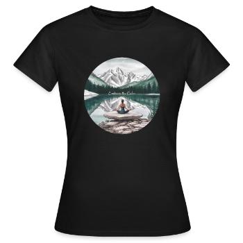 Embrace the Calm - Women's T-Shirt - black - Front - AI Model Female 172 dark (172cm)