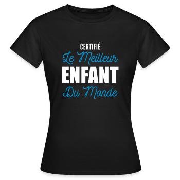 meilleur enfant / ado / adolescent - T-shirt Femme - noir - Devant - AI Model Female 172 dark (172cm)