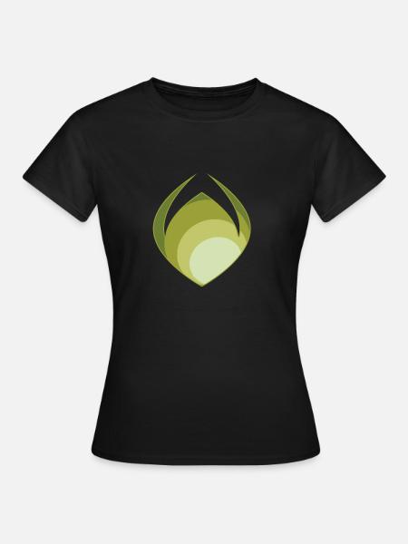 Grüne Abstraktion - Frauen T-Shirt - Schwarz