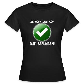 Trouvé BON ! - T-shirt Femme - noir - Devant - AI Model Female 172 dark (172cm)