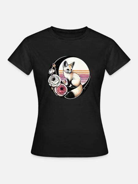 Fennek - Frauen T-Shirt - Schwarz
