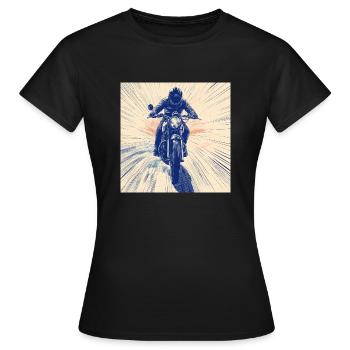 Motocyclette - T-shirt Femme - noir - Devant - AI Model Female 172 dark (172cm)