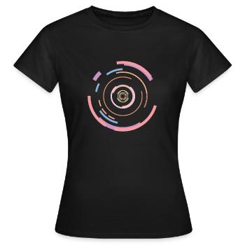 Spiral Pastell - Frauen T-Shirt - Schwarz - Vorne - AI Model Female 172 dark (172cm)