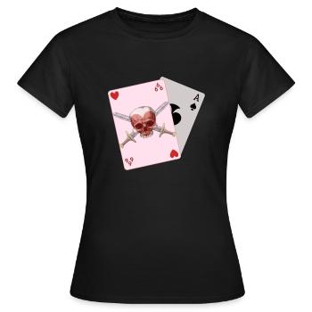Dark Purple - T-shirt Femme - noir - Devant - AI Model Female 172 dark (172cm)