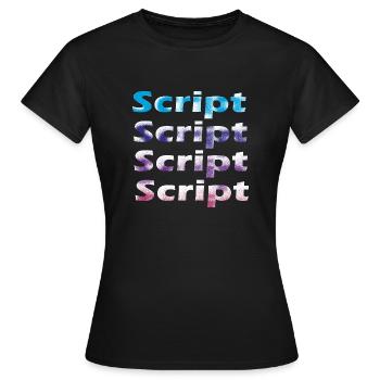 Amour Coeur Script Tee Grunge Vintage - T-shirt Femme - noir - Devant - AI Model Female 172 dark (172cm)