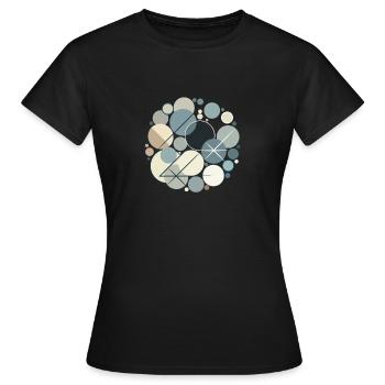 Conception Serene Shapes - T-shirt Femme - noir - Devant - AI Model Female 172 dark (172cm)
