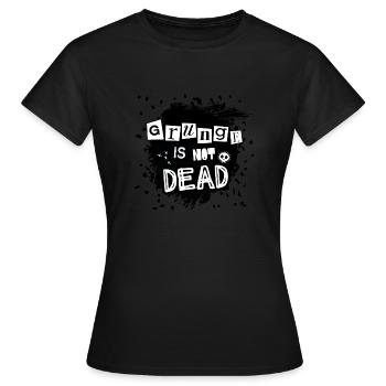 Grunge is not dead - Women's T-Shirt - black - Front - AI Model Female 172 dark (172cm)