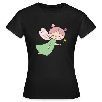fairy - Women's T-Shirt - black - Front - AI Model Female 172 dark (172cm)