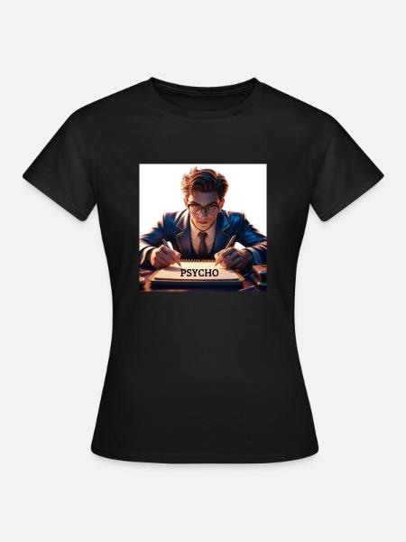 Psycho - Frauen T-Shirt - Schwarz