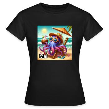 MAI - T-shirt Femme - noir - Devant - AI Model Female 172 dark (172cm)