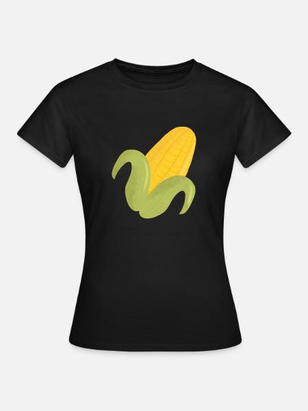 Maiskolben - Frauen T-Shirt - Schwarz