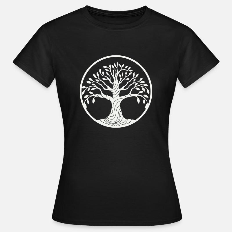 albero - Dame-T-shirt - sort